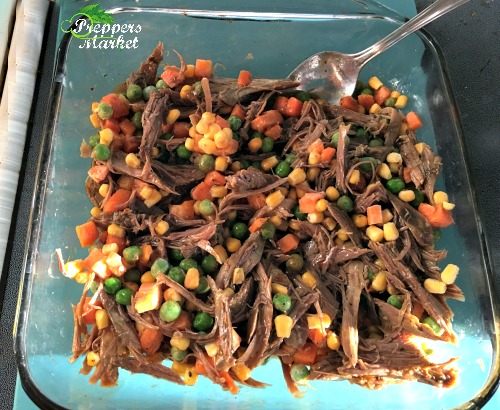 Meat and vegetable mixture